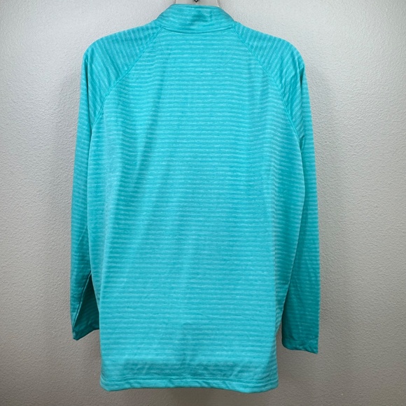 Croft & Barrow Performance Womens Aqua Mock Neck Wicking SweatShirt Top XXL NEW - Picture 10 of 10